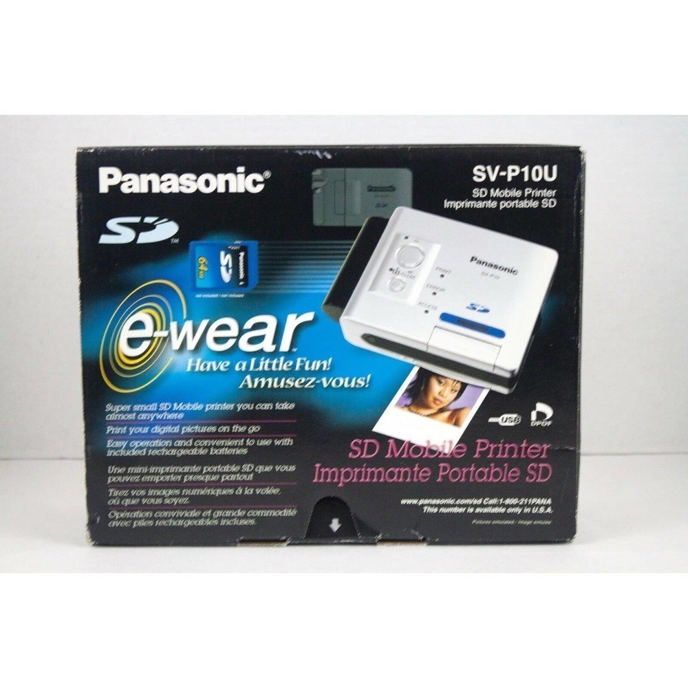 Panasonic e-wear SD Mobile Printer Model SV-P10U‎